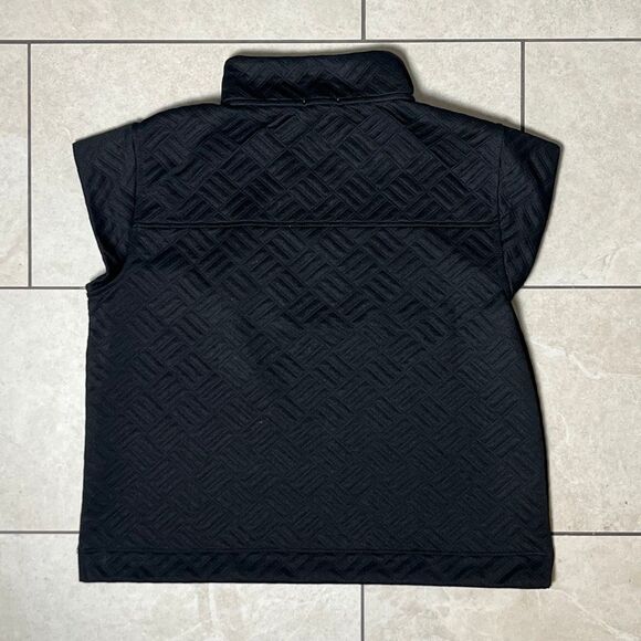 Mary Square Women’s Black Quilted Sweatersuit Set - Picture 3 of 12